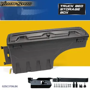 Rear Left Side Truck Bed Storage Box  Fit For 02-18 Dodge Ram 1500 2500 3500