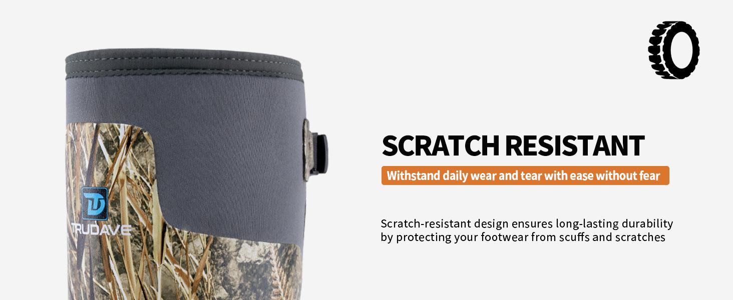 Trudave Hunting Boots for Men, Waterproof Rubber Boots with Steel Shank, 5mm Neoprene Camo Insulated Mens Rain Boots (Size 5-14) Durable Construction Comfort Footwear Walking Shoes #TiktokShopBlackFriday