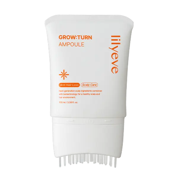 [lilyeve] Growturn Hair Growth Serum with Built-in Brush for Thinning & Loss Treatment, Inula Britannica Flower Formula, Scalp Care, Non-Greasy, Clinically Proven Results