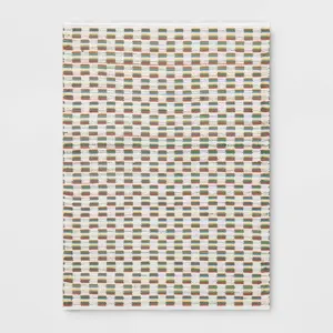 4'x5'6" Checkered Chindi Handwoven Area Rug - Room Essentials 4'x5'6" Checkered Chindi Handwoven Area Rug - Room Essentials