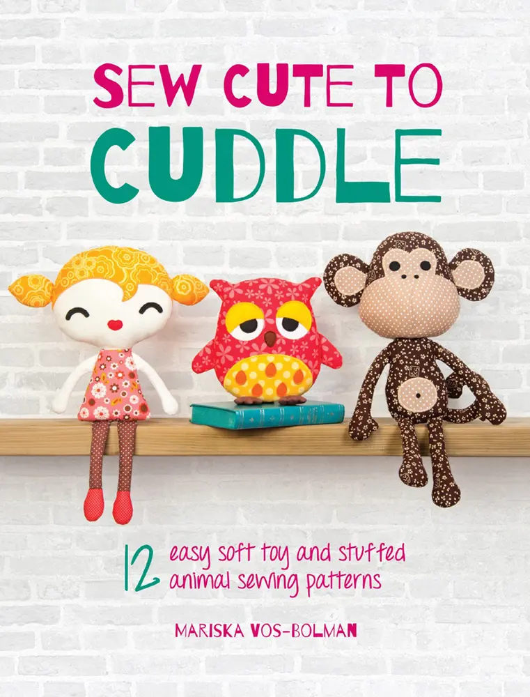 Used Paperback Book - Sew Cute to Cuddle: 12 Easy DIY Crafts Book with Full-Size Templates, Good for Children of All Ages, 1.16 lbs Cotton Soft Toy & Stuffed Animal Sewing Patterns by Mariska Vos-Bolman (English)