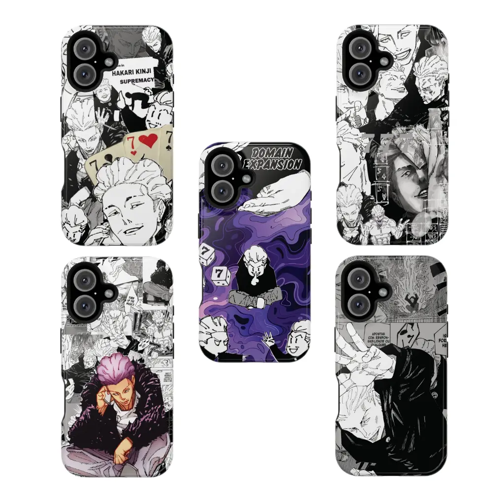 Gravitiq, Hakari Kinji Collage Jujutsu Kaisen Anime Phone Case, Magnetic MagSafe Case For iPhone 11 To 17 Pro Max, Shockproof Tough  Cover, Anti Scratch Armor Case, Anime Fan Gift