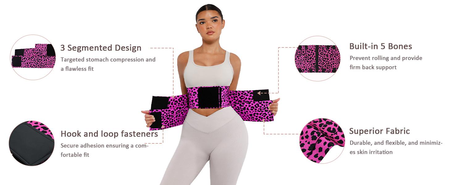 Belt Waist Cincher Ab Belt Tummy Control Body Shaper with Triple Wrap Women Comfortable Fabrics Adjustable Lady Festival Lady  Comfort Fabrics Womenswear Tummy Control Compression Shapewear Mother’s Day