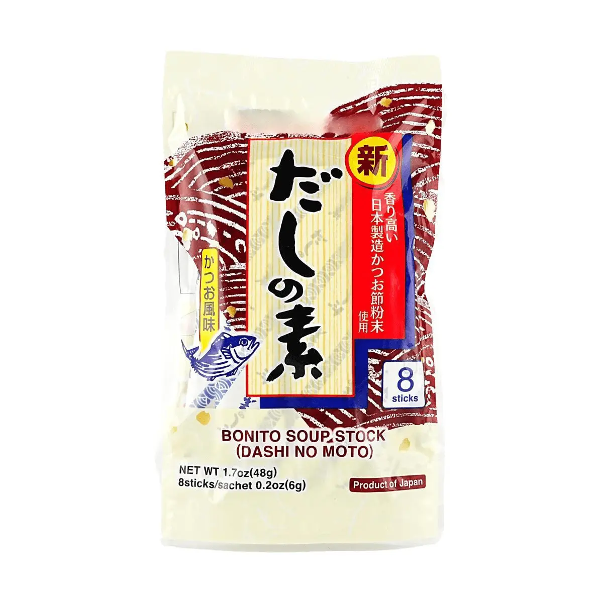 MARUTOMO Japanese Bonito Dashi Granules - Umami Seafood Broth Base for Soups, Noodles & Cooking - 8 Servings, 48g