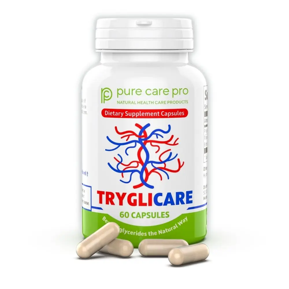 TRYGLICARE #1 All-Natural Triglyceride Lowering Heart Support Supplement 60ct
