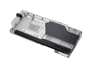 Phanteks Glacier G40 ASUS GPU Block for ASUS ROG STRIX / TUF gaming RTX 4090, Full Cover Nickel-Plated copper block, Cast Acrylic, Aluminum Cover plates, Digital-RGB, Black