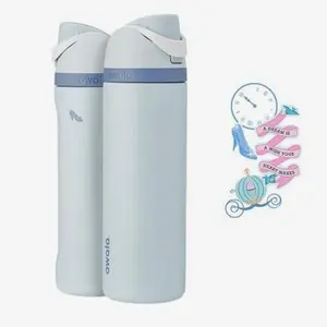 [PRE ORDER_SHIPPING 15–20 DAYS] Owala FreeSip 24/32oz Color Cinderella Water Bottle Perfect for School, Work, Gym & Outdoor Activities