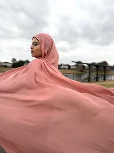 Women's Solid Pink Modal Hijab Soft Comfortable Lightweight Modest Headscarf for Everyday Wear All Seasons – Zoya Z