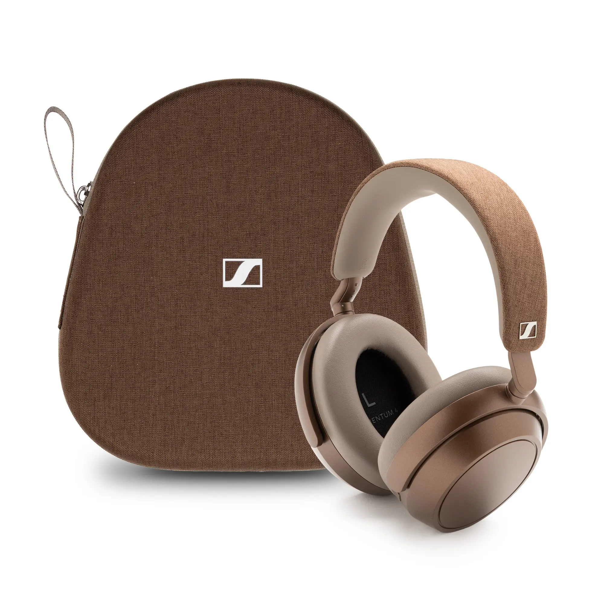 Sennheiser Momentum 4 Wireless Over-Ear Headphones - Active Noise Cancellation, Fast Charging, Fold-Flat Design, Deep Cushioned Earpads, Brown Audio Digital Headset