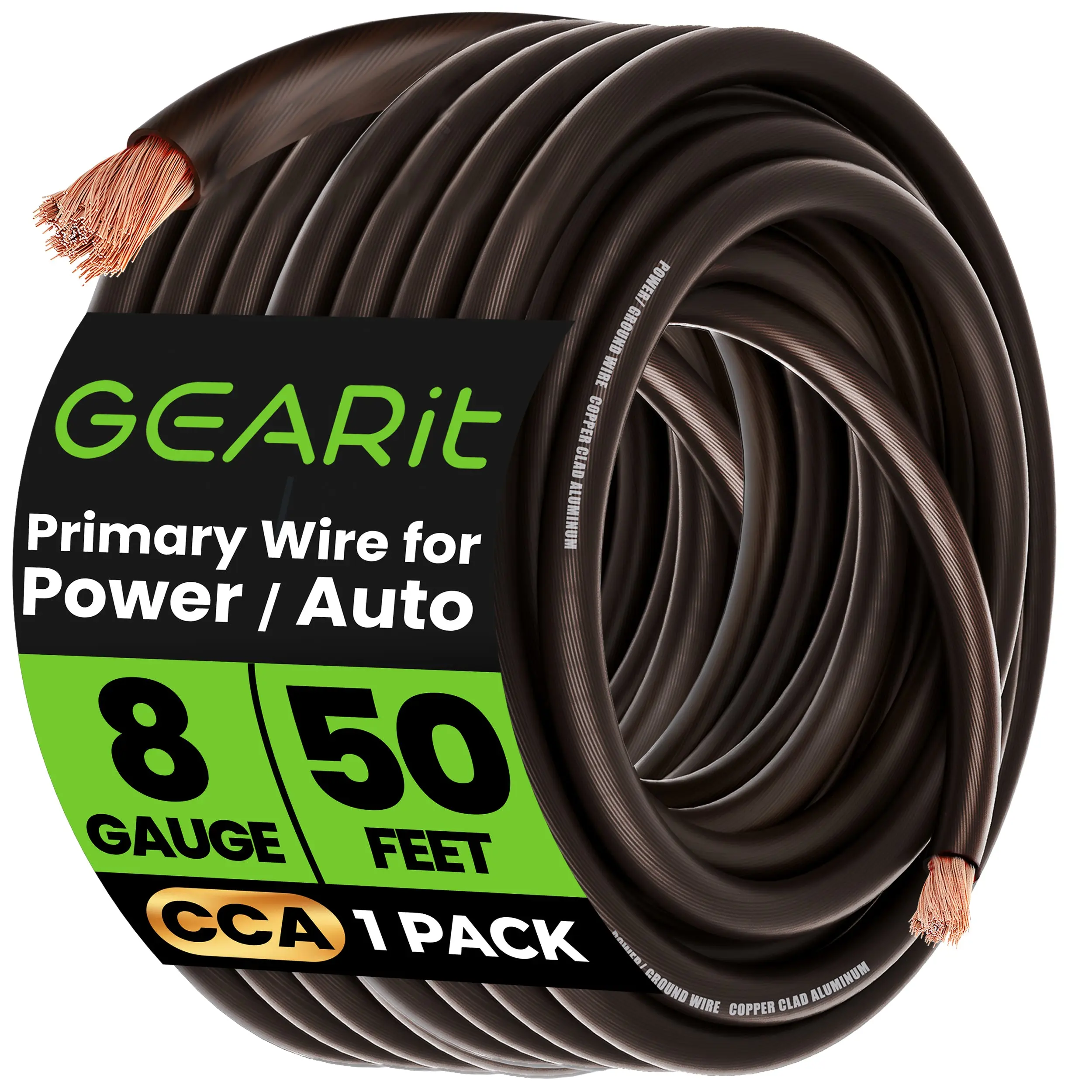 8 Gauge Ground Wire + Multi Outlet Extension Cord Bundle