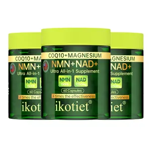 IKOTIET NMN Resveratrol Magnesium Complex Dietary Supplement - Men's Multivitamin for Cellular Energy, NAD+ Levels Support, Brain Function, Immunity Boost, Vitamin Vitality & DNA Repair