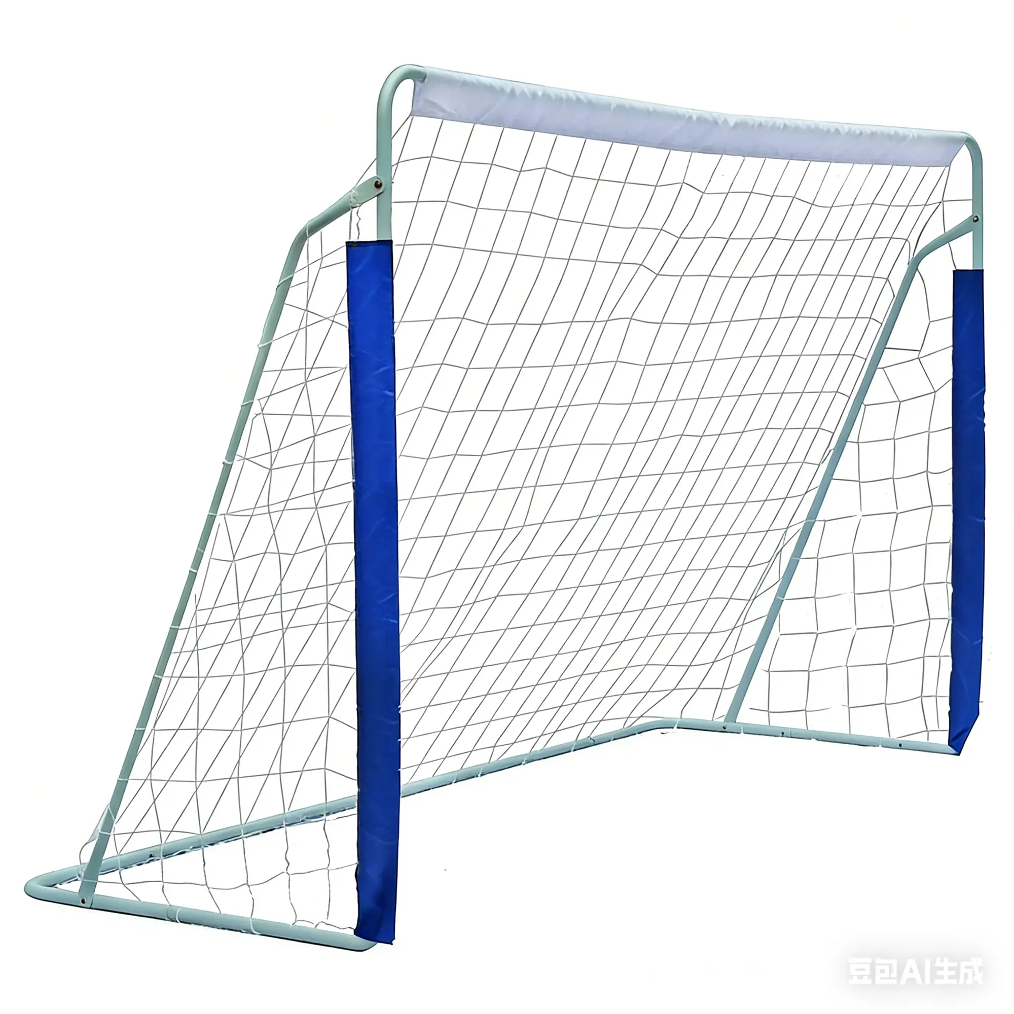 Mersco 8x5 FT Portable Soccer Goal Set for Kids & Beginners High-Density PE Net Steel Frame Durable Weather-Resistant Backyard Practice Training Toddler Soccer Goal for Sports Games White