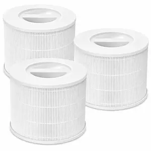 Core 300S-P Replacement Filter 3 Pack Compatible with LEVOIT Core 200S Smart WiFi Air Purifier | True HEPA Core 200S-RF Air Filter | White