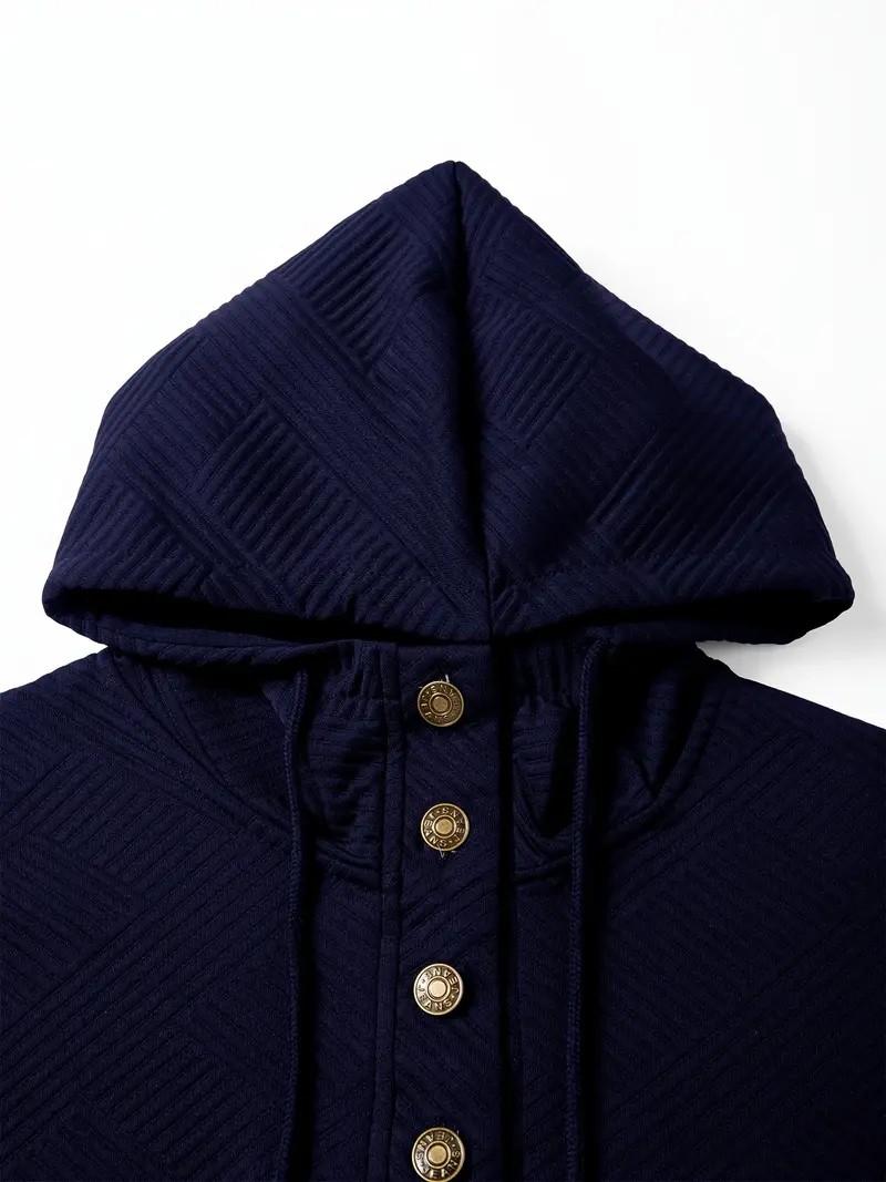 Sports Set | Street Style Trendy Sports and Leisure Clothing, Men's Adult Fashion Sports Clothing, Solid Color Leisure Clothing, Loose fit, Hooded Neck, Micro Elastic Fabric, Texture Pattern