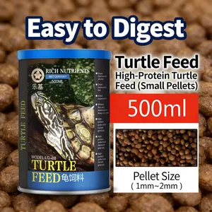 High-Protein Turtle Feed - Easy to Digest Small Pellets for All Turtles