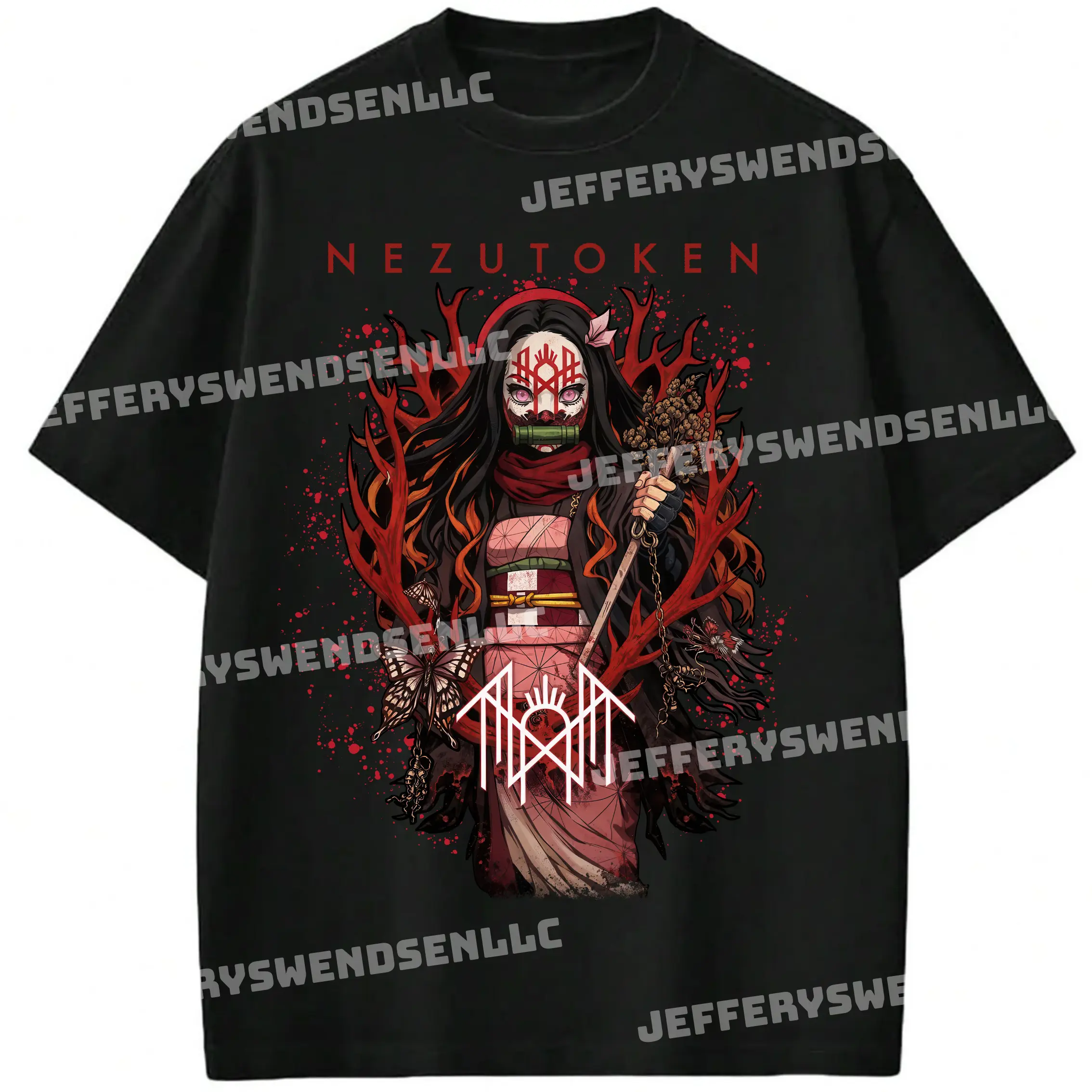 Sl33p T0k3n N3zuk0 Graphic Tee, D3m0n Slay3r Shirt, Anime Fan Merch, Unisex Sweatshirt Hoodie