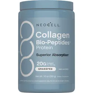 NeoCell Collagen Bio-Peptides Powder - 10oz - Superior Absorption - Grassfed Protein Supplement - Advanced with 18 Essential Amino Acids