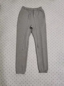 new fashion Dark Gray Sweatpant Relaxed Casual Fit Spandex Beige Menswear Plain Trouser for Everyday Comfort
