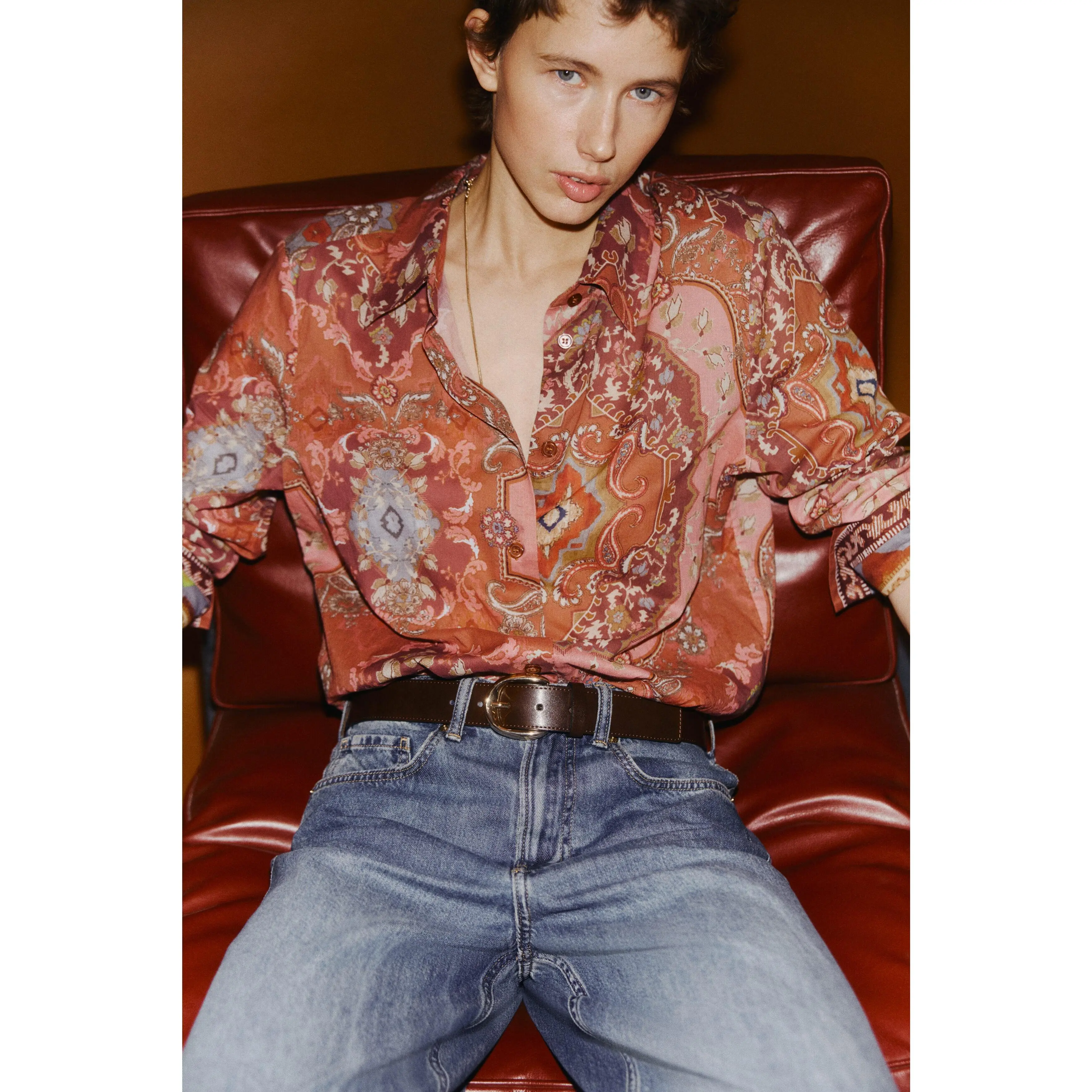 H&M Printed cotton shirt