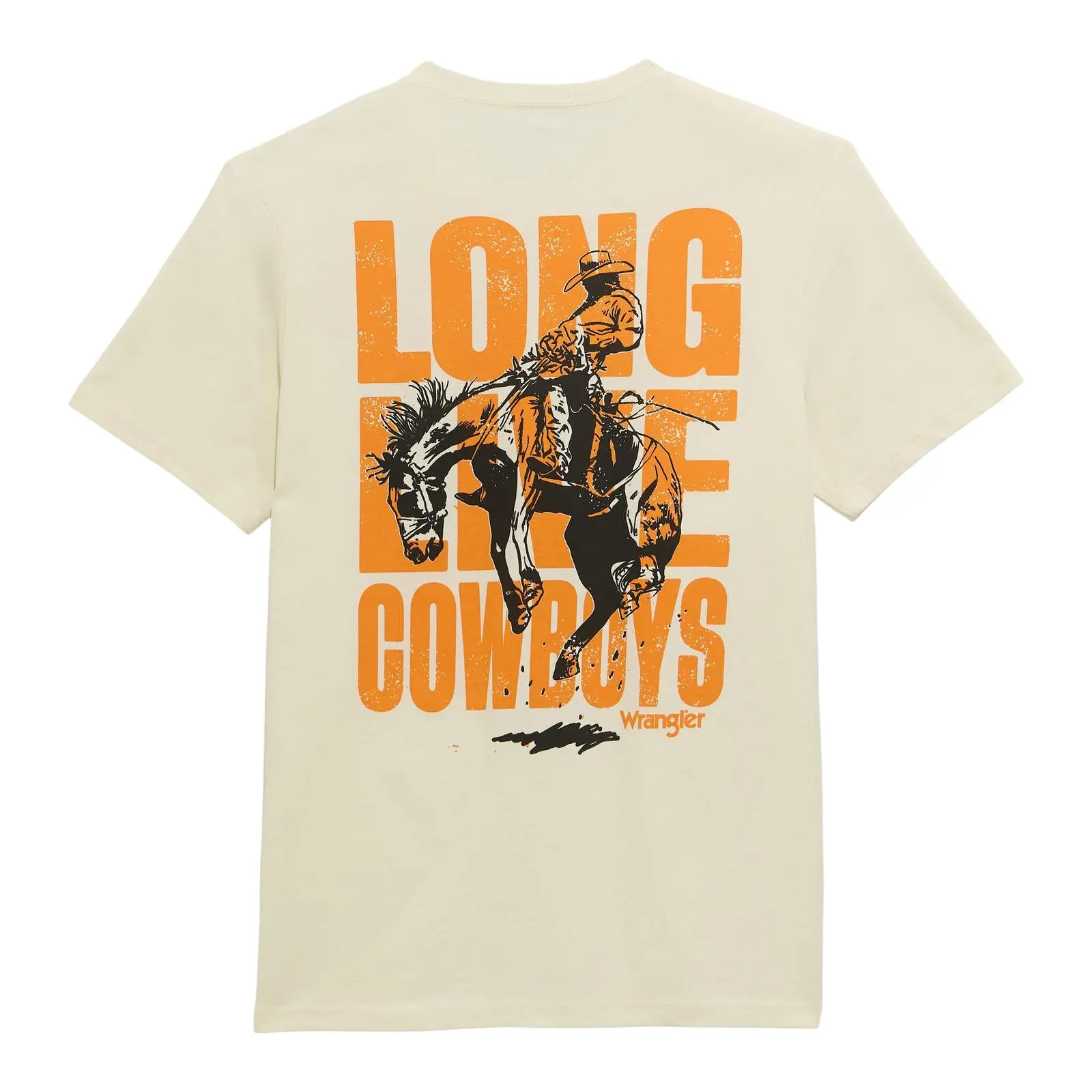 Wrangler Men's Long Live Cowboys T-shirt Regular Fit Tee