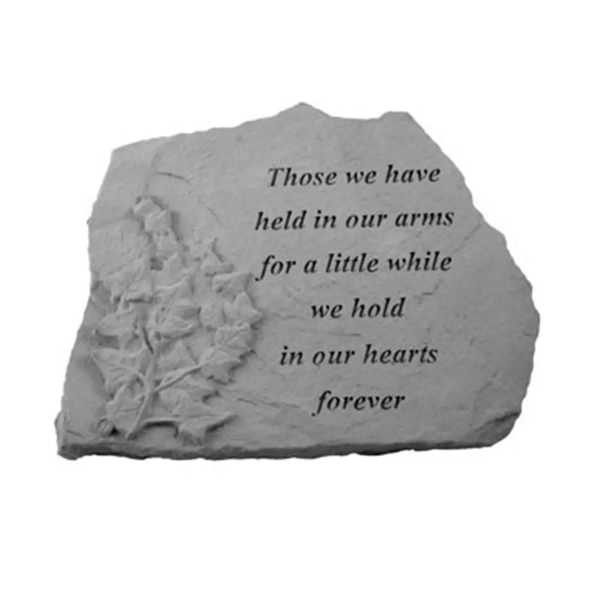 Kay Berry Those We Have Held Commemorative Ivory Stone Memorial Plaque - 10x7.5 in, 3 lbs, Built-In Hanger, Ideal for Fences, Outdoor Garden Accessories, Family Remembrance