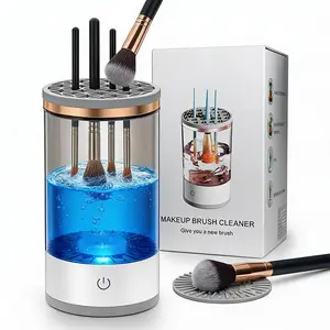 USB Electric Makeup Brush Cleaner, Automatic Professional Makeup Brush Cleaning Tool, Fast & Efficient Deep Cleaning Function, Portable for Both Travel & Home Daily Use