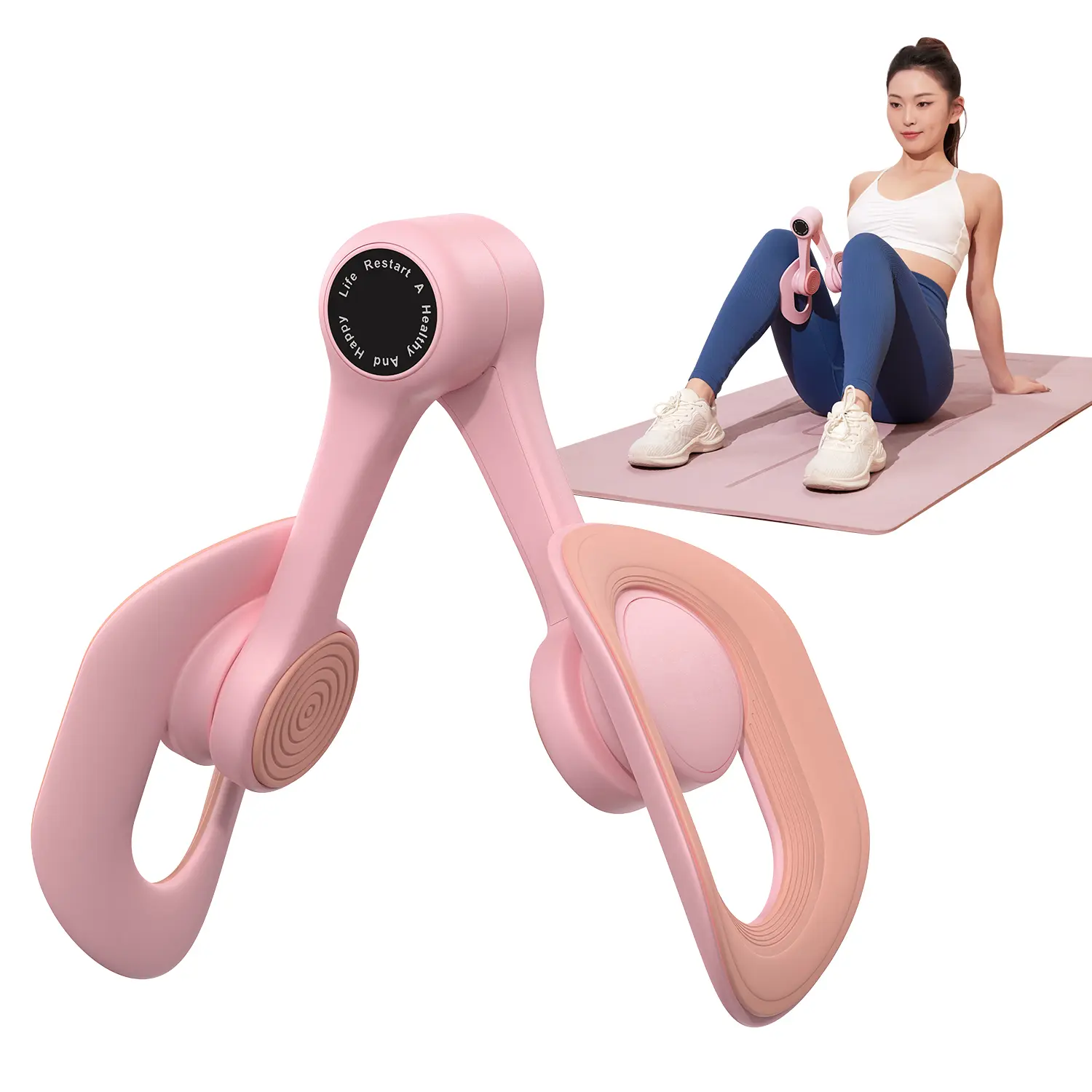 Merach Thigh Trainer Home Fitness Equipment for Inner Thigh, Legs, Arms, Arm Trimmers Optional Versions: Standard, Strap, Smart Counter Blue BackToSchool