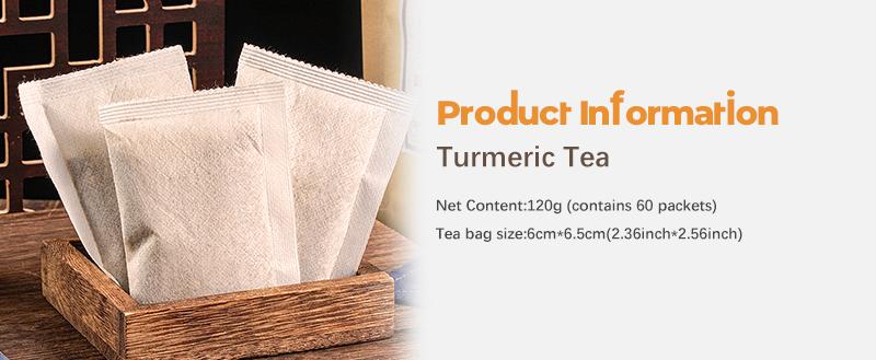Turmeric Tea Herbal Anti-Inflammatory Tea, 100% natural, eco-friendly tea bags. Contains turmeric, ginger, and cinnamon. Biodegradable tea bags. Sugar-free, Caffeine Free, gluten-free, vegan healthy beverage. #Summervibes, Premium Herbal Blend