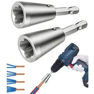 Drill Twisting Tool Kit, 6mm Hex Shank Cable Wire Twisting Tool, Drill Wire Twisting Tool, Hand Tools for Home Use, Hardware