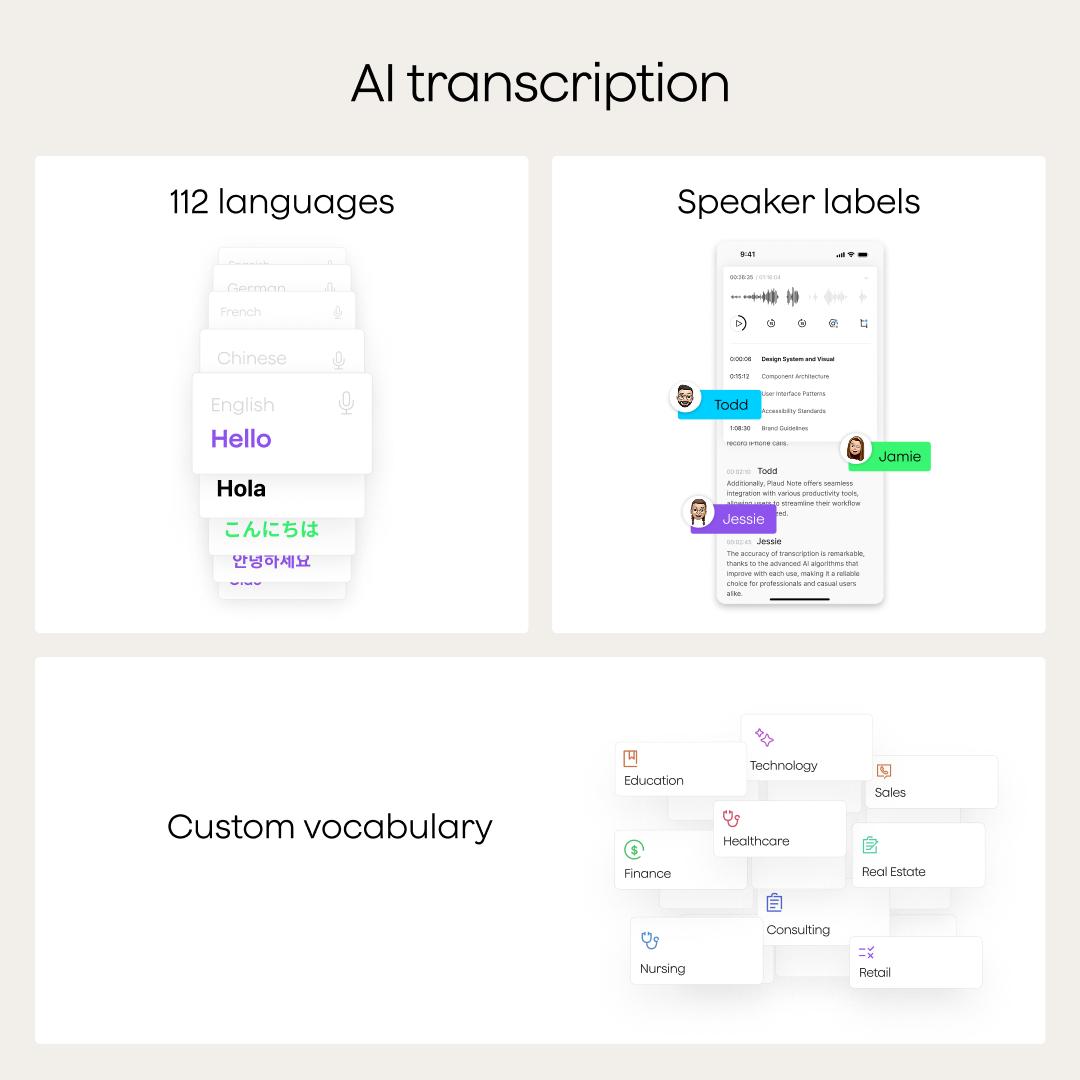 Plaud NotePin Voice Recorder,AI Voice Recorder, App Control, AI Notetaker, AI Transcribe & Summarize Support 112 Languages, 64GB Memory, Audio Recorder for Lectures, Meetings