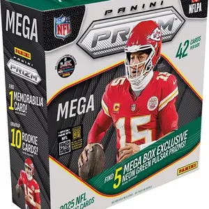 (1 box) 2025 prizm mega football for personal