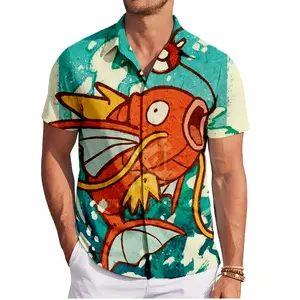 Magikarp PKM Hawaiian Shirt | Cool Summer Anime Vibes for Men & Fans
