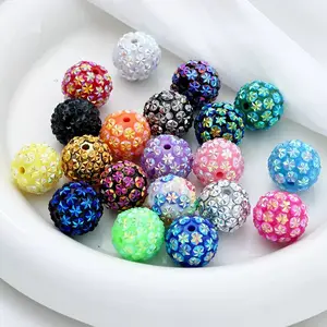 20pcs 16mm snowflake resin ball beads, multi colored, creat sparkling accessories,suitable for DIY jewelry, bracelets, necklaces, keychains, and phone chains small ornament bead accessory pen making,  crylic bead mix