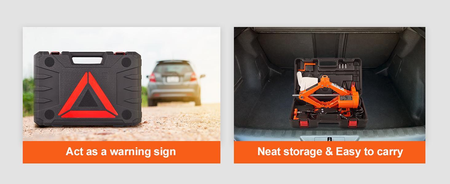 VEVOR Electric Car Jack, 3 Tons /6600 lbs Scissor Jack, 12V Electric Automatic Jack with Double Saddles and Remote Control, Portable Car Jack for Sedan, SUV, Truck Tire Change