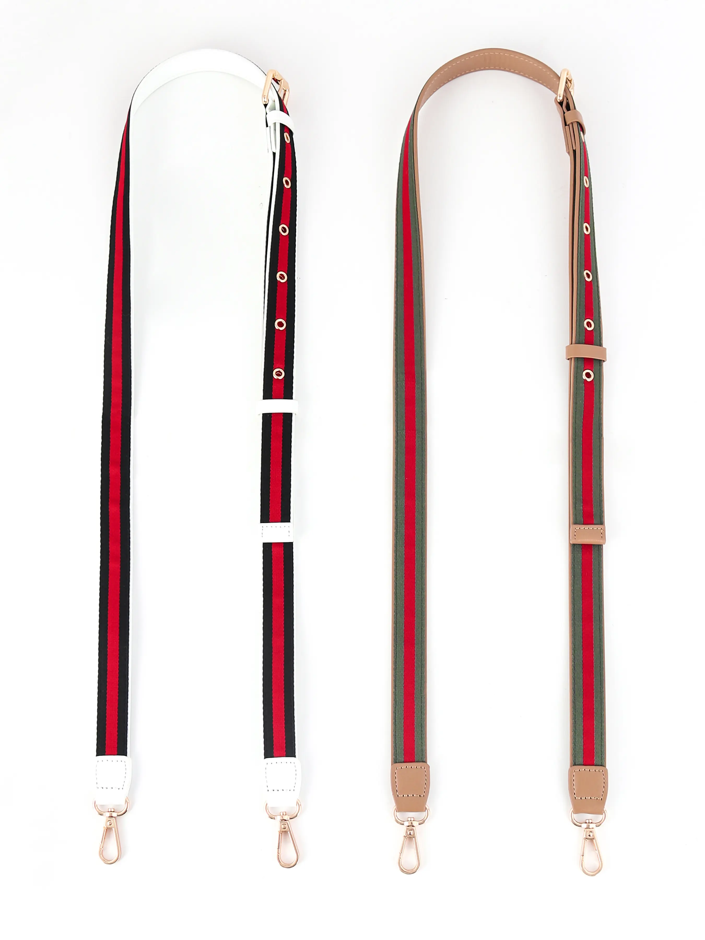 High-Grade Stripe Pattern PU Leather Versatile Strap, 128-150cm Multi-Hole Adjustable Accessory for Extended-Widened Bag Modification & Shoulder Strap Replacement