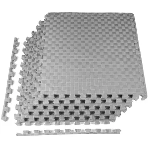 EVA Foam Interlocking Sports Mat – Gymnastics & Home Gym Floor Protection Tiles, Various Sizes & Colors for Custom Layouts, Durable EVA Foam Material for Shock Absorption, Non-Slip Surface for Stable Workouts, Easy-to-Assemble Interlocking Design