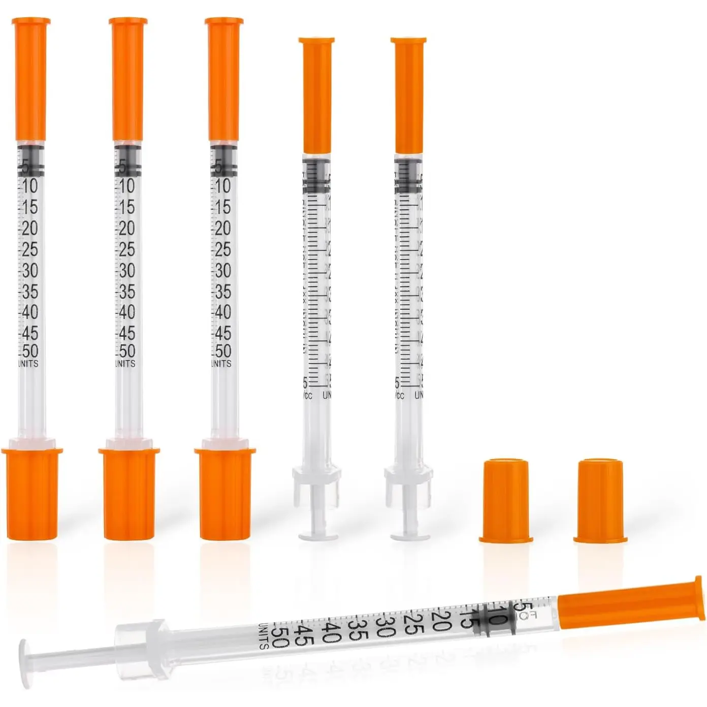 0.5ml/cc 31G 5/16 Inch Syringes, Scientific Lab Syringe, Individually Wrapped, Pack of 20