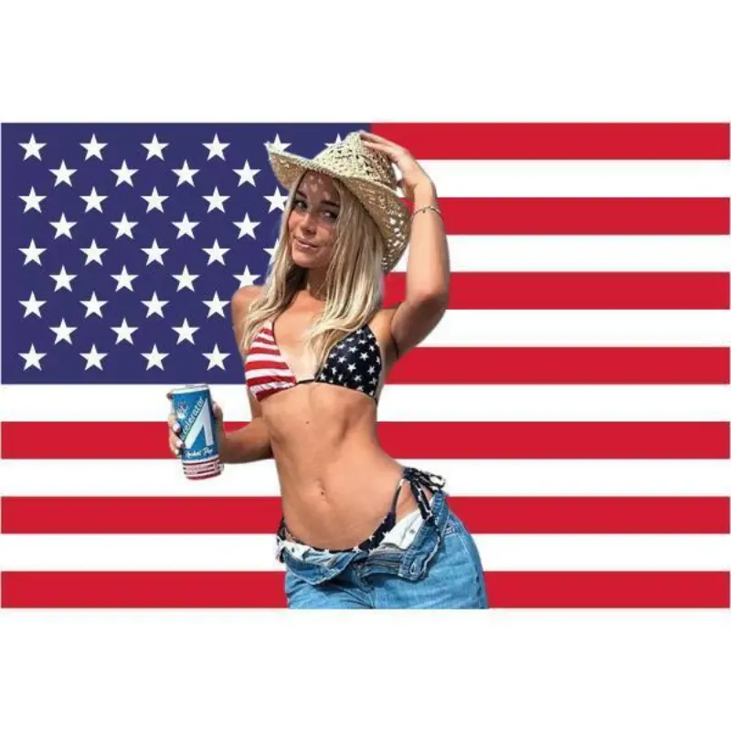 Patriot Cow Girl Livvy Dunne Tapestry Room Decoration American Flags Top Flag High Quallty Gift Flag For Girls For Mens Room Sexy Flag Shop Now Banner/Wall/Flag(3x5Ft) Decoration Indoor Outdoor Tapestry Home Decor Flag