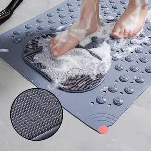 Multi-color and multi-size non-slip shower mats for shower floors，Strong suction cup bathtub mats， Foot massage bathroom mats and quick-drying bathroom mats, suitable for bathrooms in households and hotels. Bath magic tub