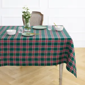 Green Tartan Plaid Tablecloth