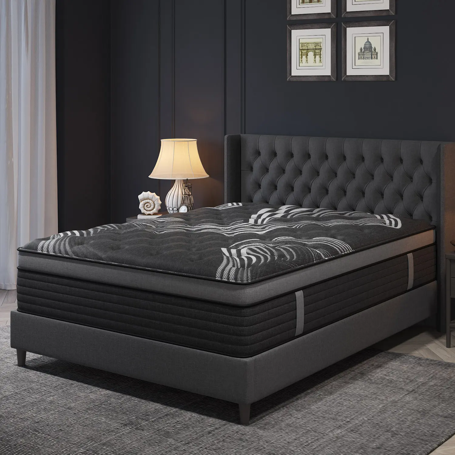 12 /14Inch Gel Memory Foam Mattress Twin Full Queen King Bed Hybrid Mattress  In A Box,Pocket Spring for Edge Support, Pressure Relief, Medium Firm