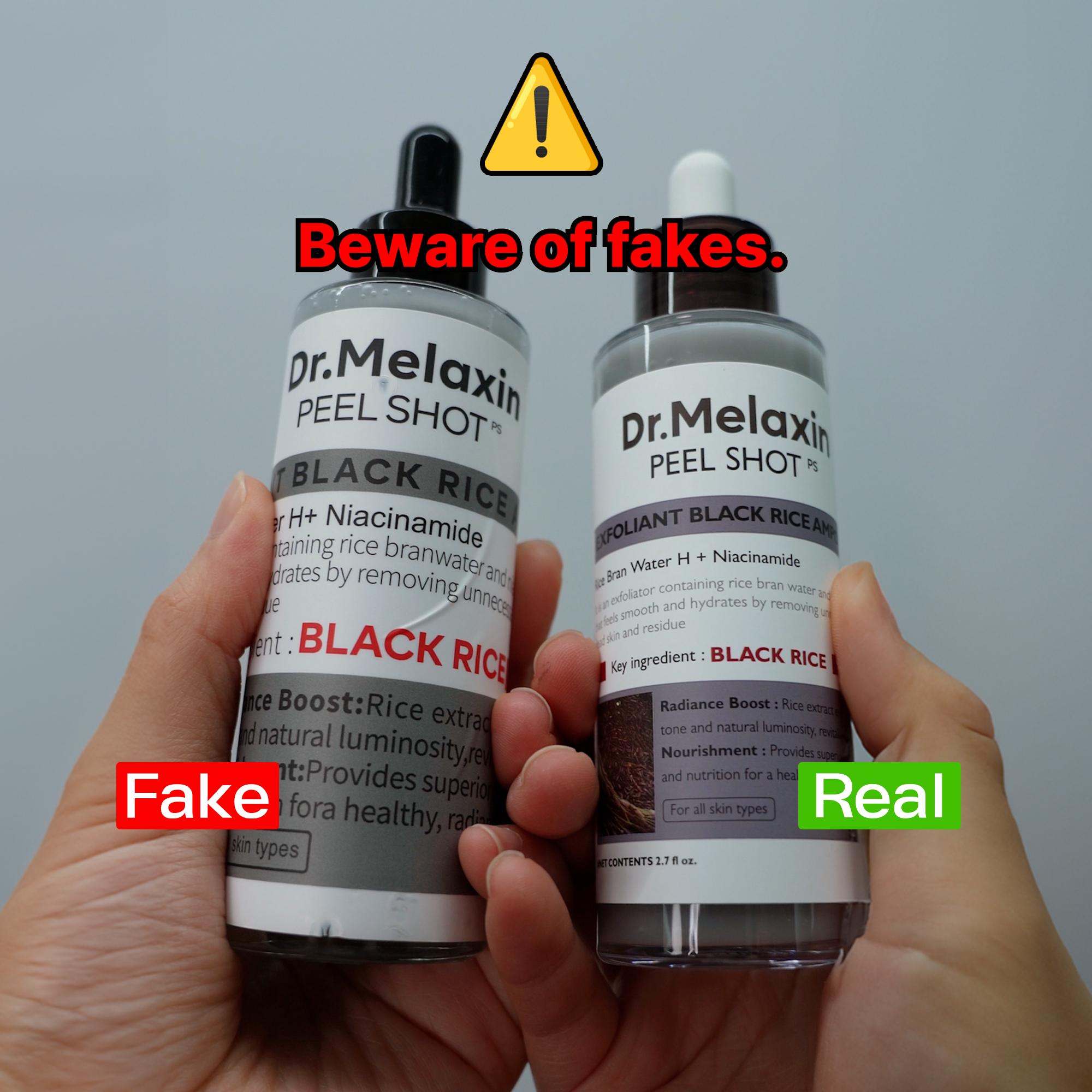 [Dr.Melaxin Official] Peel Shot Glow Rice Ampoule Duo - Serums for Brightening, Exfoliating, and Moisturizing - Suitable for All Skin Types Peeling