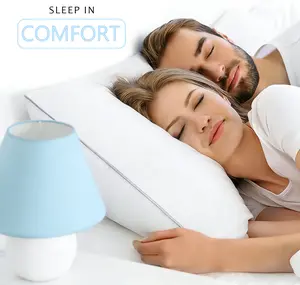 UFIST Bedding Premium Striped King Bed Pillows for Back Stomach & Side Sleepers - Soft Breathable Covers, No-Shift Construction, White, Pack of 2 - Polyester, King and Queen Double Size