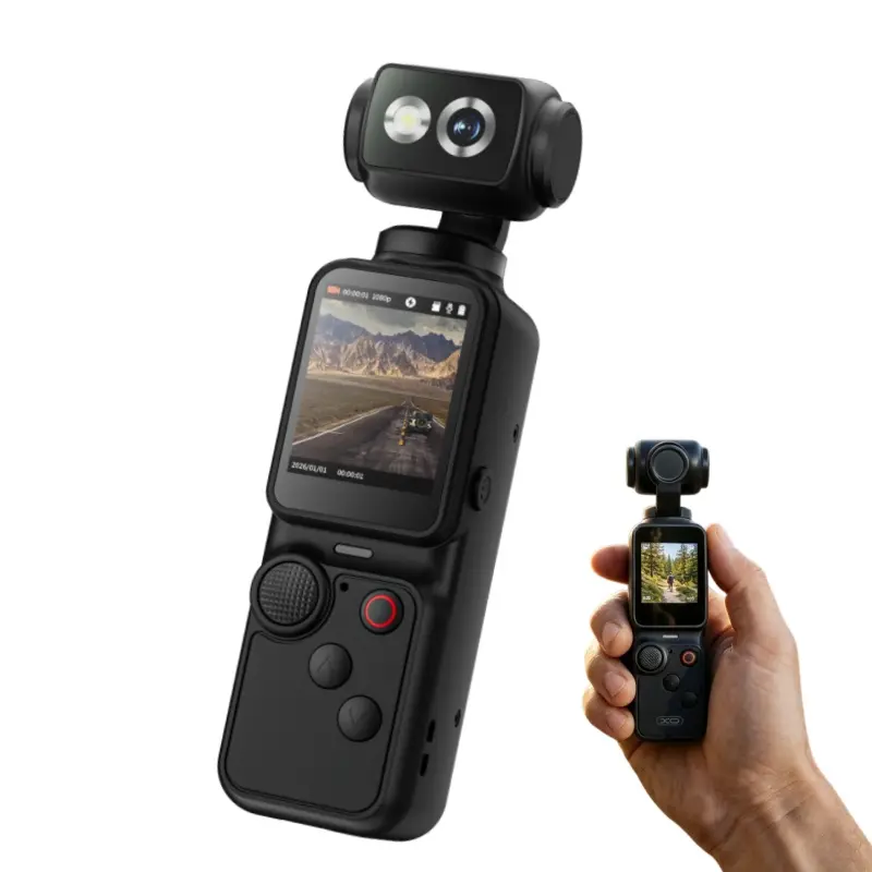 2026 Thumb Action Camera - Magnetic Wearable POV Mini Body Cam with Hybrid AF, Li-ion Battery, Magnetic Mount, Hands-Free Video Recording for Vlog, Motorcycle, Cool Gadgets Vlogging Equipment