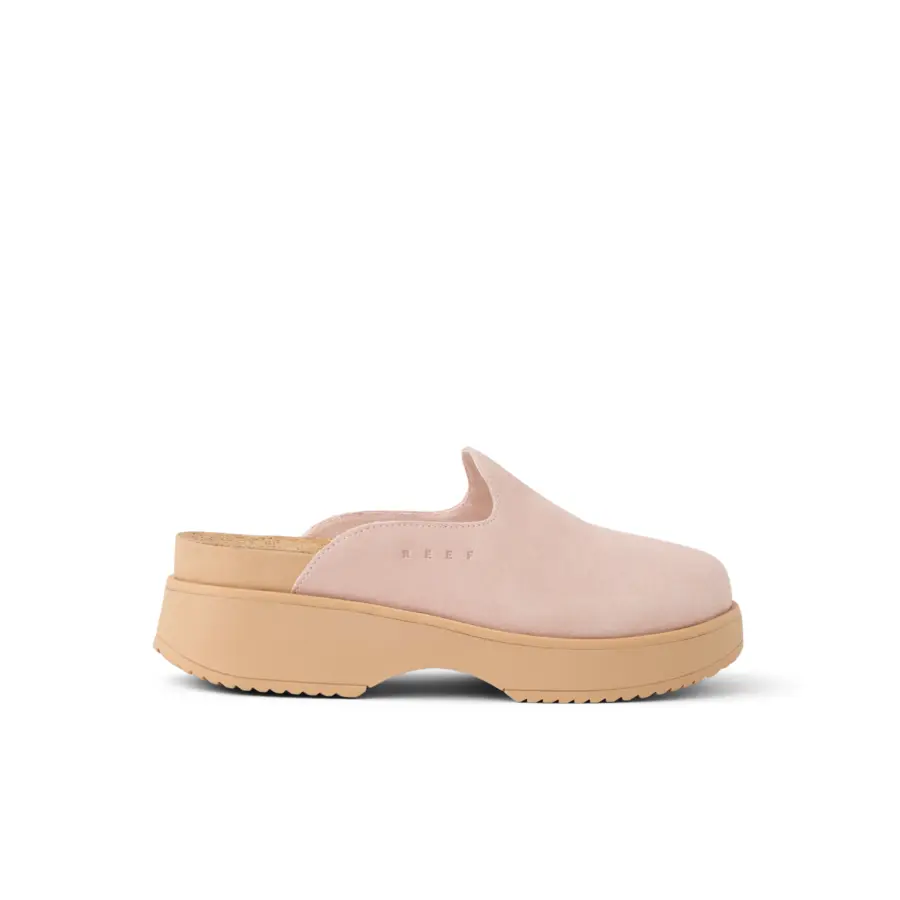 REEF Women's Vista Skye Cameo Rose Suede Leather Clogs, Footwear with Platform, Slip-On Walking Shoes for Arch Support