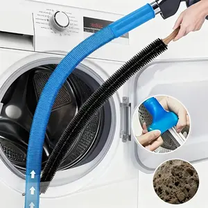 2PCS Dryer Vent Cleaner Kit – Flexible Vacuum Hose Attachment & Extra Long Lint Brush, Deep Dryer Vent Cleaning Tool, Home Appliance Cleaning Gadget