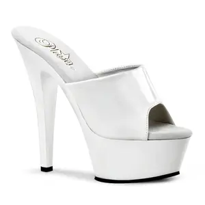 Pleaser Kiss-201 Women's Open Toe High Heel Platform Sandals, High Heel Shoes