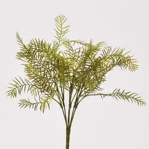 Forest Green Pepperberry Branch All Seasons Faux Greenery Foliage Stem Spray - 15"