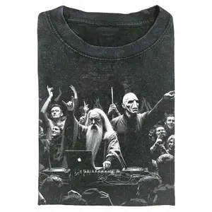 DJ Dumb & Dark Wiz Shirt, Harry T-Shirt, Wizard Movie Tee, Fantasy Party Shirt, Concert T-Shirt, Gift for HP Fans, gift for her, him, Streetwear T-shirt Crewneck
