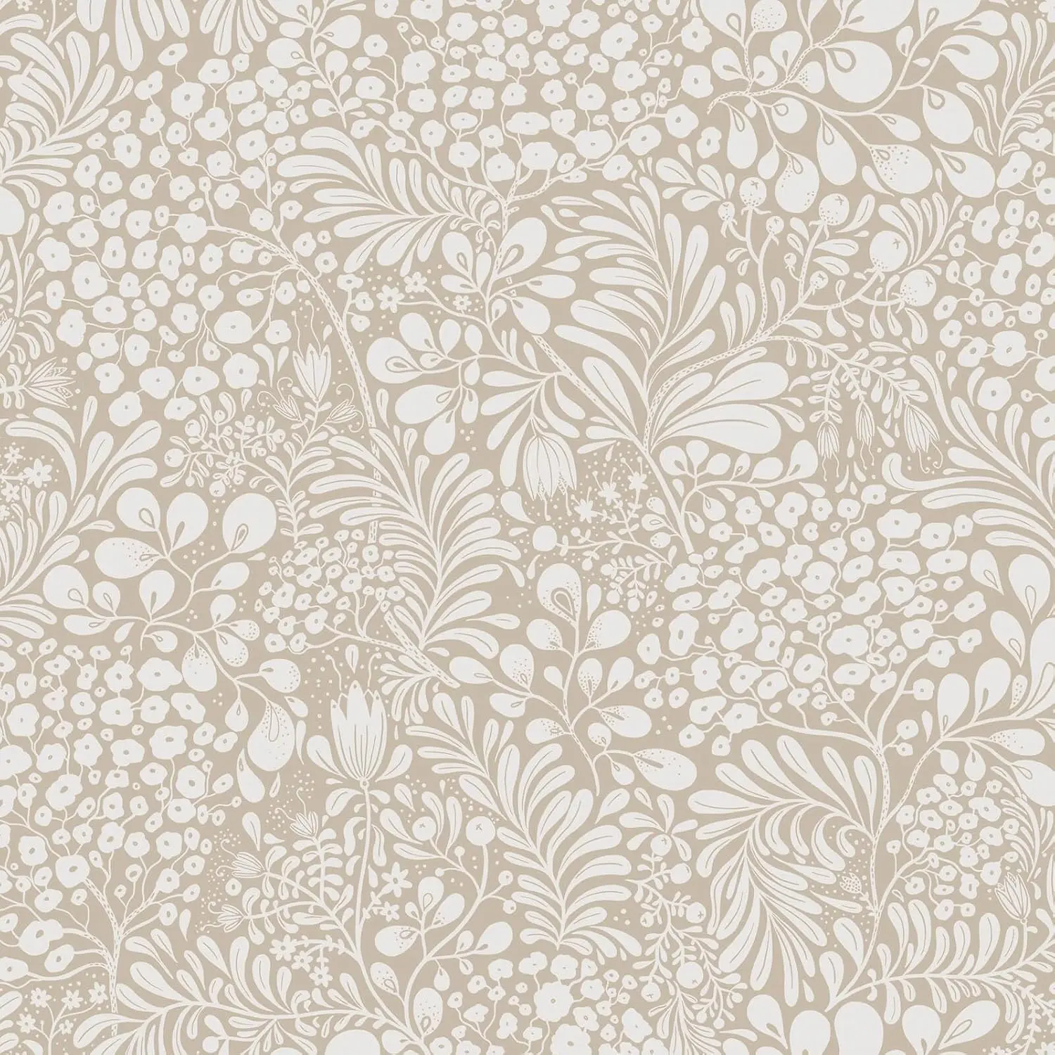 Peel and Stick Wallpaper Boho Beige Contact Paper Floral Wall Paper Removable Self Adhesive Wallpaper for Cabinet Bedroom Living Room Entryway Walls Bathroom Waterproof Vinyl Roll 17.3''x78.7''